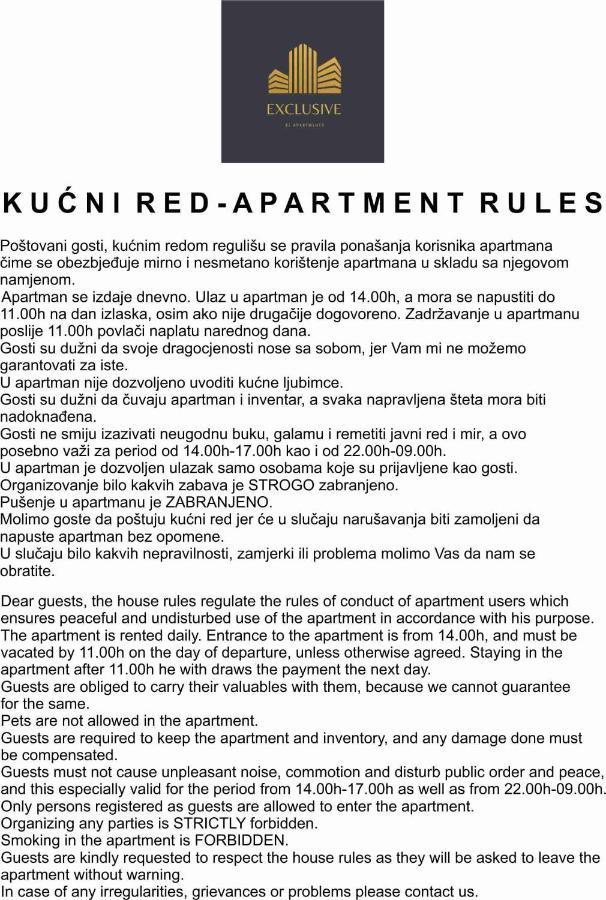 Exclusive Bl Apartments Banja Luka Buitenkant foto